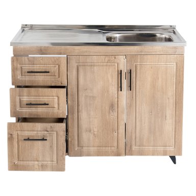 KIT MUEBLE LAVAPLATOS I DOMSA 100CM WOOD PVC100WI - 2