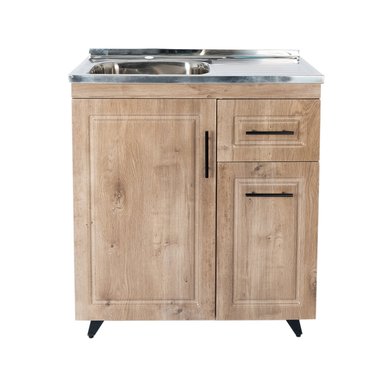KIT MUEBLE LAVAPLATOS D DOMSA 80CM WOOD PVC80WD - 1