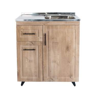 KIT MUEBLE LAVAPLATOS I DOMSA 80CM WOOD PVC80WI - 1