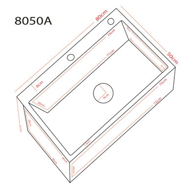 LAVAPLATOS DELUXE DOMSA MDS8050A-SILVER CON/L / 80X50X21CM - 3