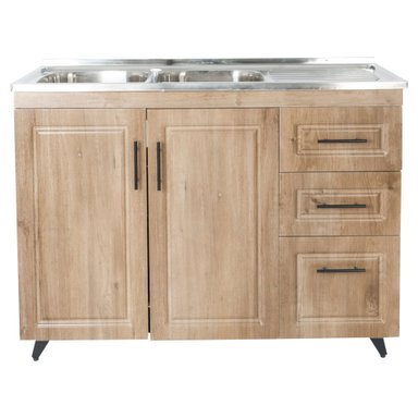 KIT MUEBLE LAVAPLATOS DOMSA PVC120WD / 120X50X90CM - 1