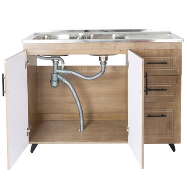 KIT MUEBLE LAVAPLATOS DOMSA PVC120WD / 120X50X90CM - 3