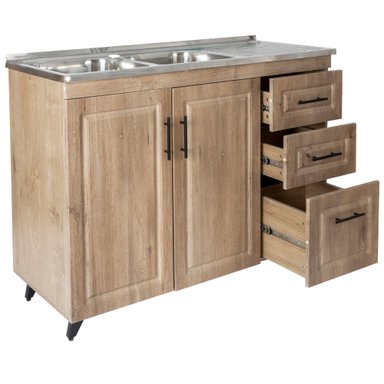 KIT MUEBLE LAVAPLATOS DOMSA PVC120WD / 120X50X90CM - 4