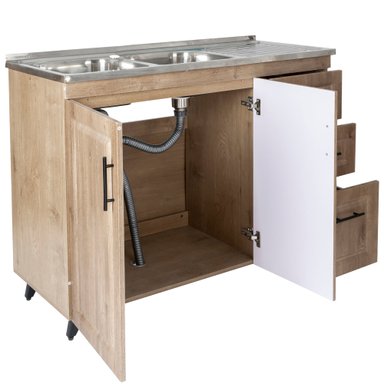 KIT MUEBLE LAVAPLATOS DOMSA PVC120WD / 120X50X90CM - 5