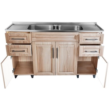 KIT MUEBLE LAVAPLATOS DOMSA PVC150W / 150X50X90CM - 3