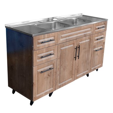 KIT MUEBLE LAVAPLATOS DOMSA PVC150W / 150X50X90CM - 6