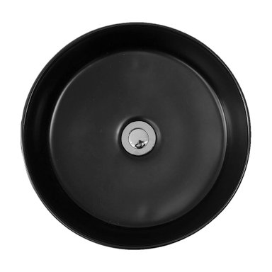 LAVAMANOS DOMSA BE3128-N SOBREPONER /36 X 36 X 13 CM CERÁMICA NEGRO - 2