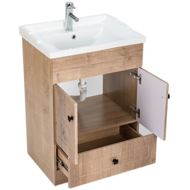 KIT DOMSA MUEBLE VANITORIO B60PH-WOOD + F-60/60 X 80 X 47 CM - 3
