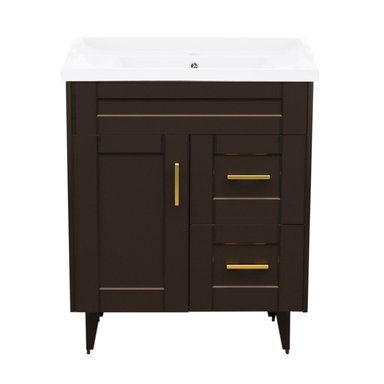 KIT DOMSA MUEBLE VANITORIO CAFÉ 70SK-C + F-70/70 X 80 X 47 CM - 1
