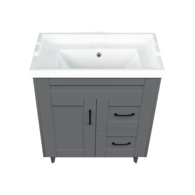 KIT DOMSA MUEBLE VANITORIO GRIS 70SK-G + F-70/70 X 80 X 47 CM - 2