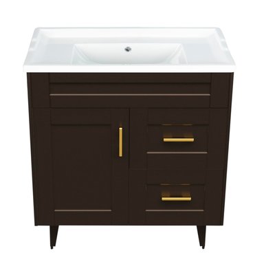 KIT DOMSA MUEBLE VANITORIO CAFÉ 80SK-C + 80/80 X 80 X 47 CM - 1