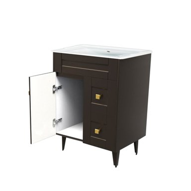 KIT DOMSA MUEBLE VANITORIO CAFÉ N60SK-C + F-60/60 X 80 X 47 CM - 3
