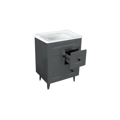 KIT DOMSA MUEBLE VANITORIO GRIS N60SK-G + F-60/60 X 80 X 47 CM - 3