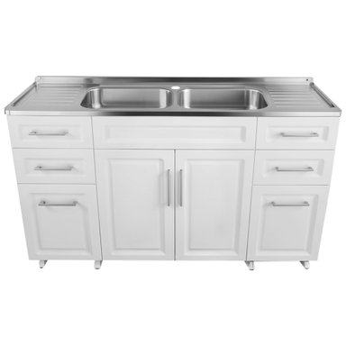 KIT MUEBLE LAVAPLATOS DOMSA 150 CM BLANCO - 1