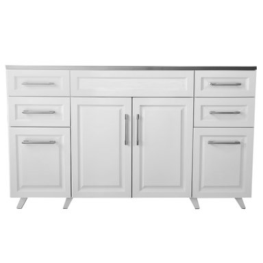 KIT MUEBLE LAVAPLATOS DOMSA 150 CM BLANCO - 4
