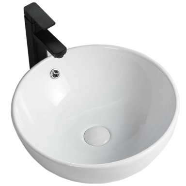 LAVAMANOS DOMSA SLC8002B SOBREPONER /43 X 17 CM CERÁMICA - 3