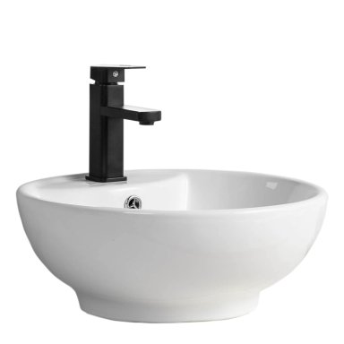 LAVAMANOS DOMSA SLC8008B SOBREPONER /46 X 18 CM CERÁMICA - 3