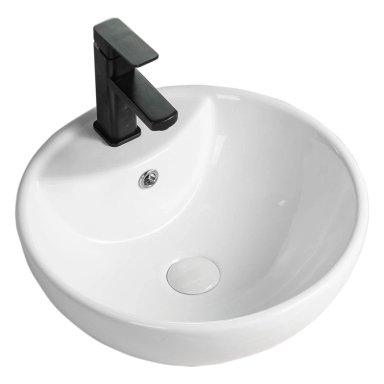 LAVAMANOS DOMSA SLC8008B SOBREPONER /46 X 18 CM CERÁMICA - 4