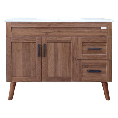 KIT DOMSA BM10047-P-100 MUEBLE VANITORIO ELEGANCE NOGAL/100 X 47 X 80 CM - 1