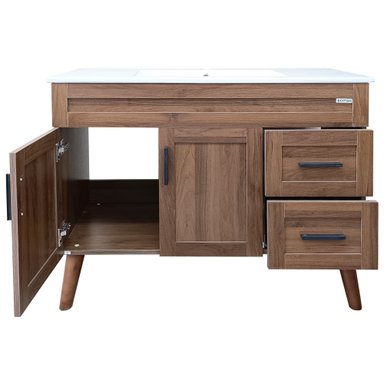KIT DOMSA BM10047-P-100 MUEBLE VANITORIO ELEGANCE NOGAL/100 X 47 X 80 CM - 6