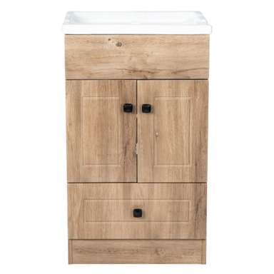 KIT MUEBLE VANITORIO DOMSA B50PH WOOD+F 50 50X80X40CM BLANCO - 1
