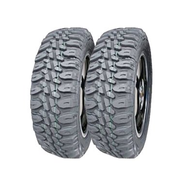 SET 2 NEUMATICOS DELMAX 215/75R14 104/101Q MUD-GRABBER 8PR M/T TL BLK CHN - 1