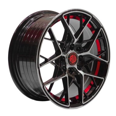 SET 4 LLANTAS 15X7 4X100/4X114 ET35 MIGLIA BM-UC-RED - 1