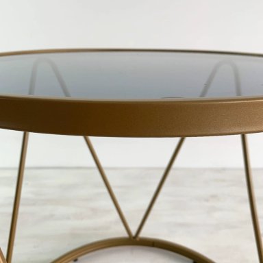 MESA LATERAL SORENTO DORADO OPACA - 3