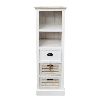 MUEBLE LATERAL BLANCO MADERA - 1