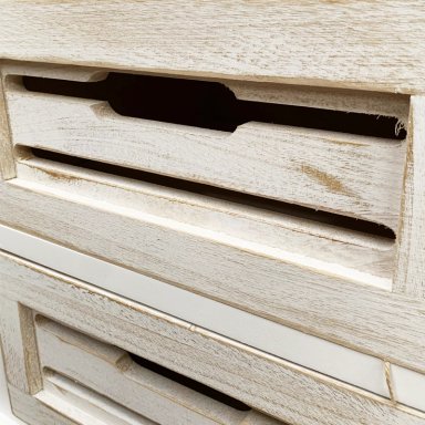 MUEBLE LATERAL BLANCO MADERA - 3