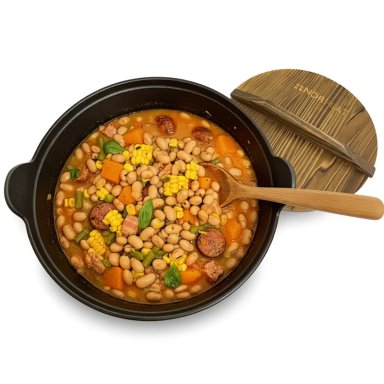 OLLA HIERRO FIERRO FUNDIDO CON ASA TAPA MADERA 25CM NORPLAT - 6