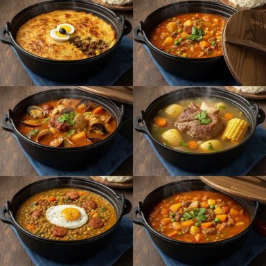 OLLA HIERRO FIERRO FUNDIDO CON ASA TAPA MADERA 25CM NORPLAT - 12