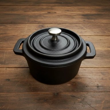 MINI OLLA CACEROLA HIERRO FIERRO FUNDIDO INDUCCION - NORPLAT - 9