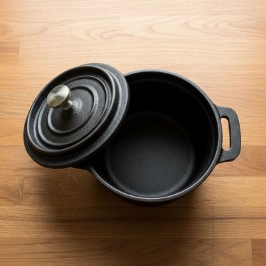 MINI OLLA CACEROLA HIERRO FIERRO FUNDIDO INDUCCION - NORPLAT - 11