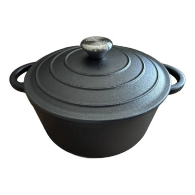 OLLA DE HIERRO FUNDIDO 24 CM 3.5 LTS - VA AL HORNO - NORPLAT - 9