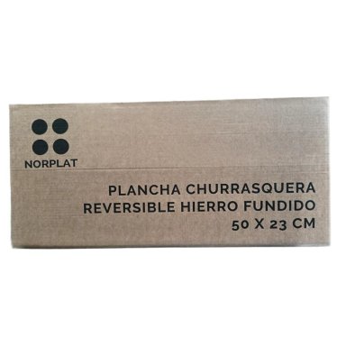 PLANCHA BIFERA NORPLAT REVERSIBLE HIERRO FUNDIDO 50X23CM XL - 2