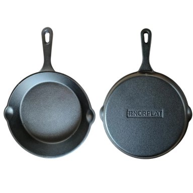 SARTEN HIERRO FUNDIDO NORPLAT 20CM REDONDO PARA FREIR COCINA - 3