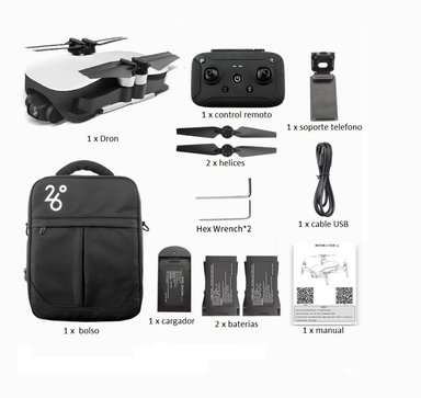 DRONE JJRC GPS X12 5G 1200M AUTOESTABILIZADOR 2 BATERIAS - 4