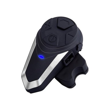 INTERCOMUNICADOR Y MANOS LIBRES BLUETOOTH BT-S3 PARA CASCO DE MOTO RADIO FM - 1
