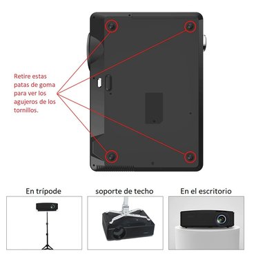 PROYECTOR LED ANDROID WIFI 5G 1080P AAO YG650 390 ANSI 7000 LUMENES - 5