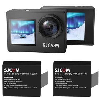 PACK CÁMARA DEPORTIVA SJCAM SJ4000 DUAL, 4K 16MP + 2 BATERÍAS - 2