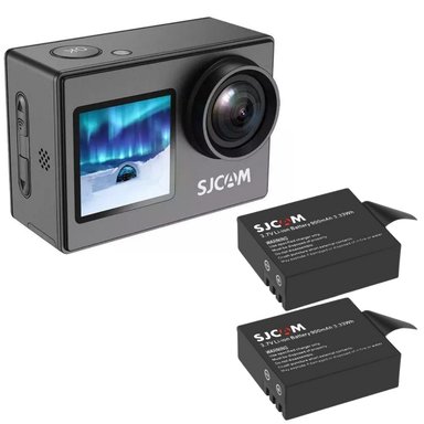 PACK CÁMARA DEPORTIVA SJCAM SJ4000 DUAL, 4K 16MP + 2 BATERÍAS - 4