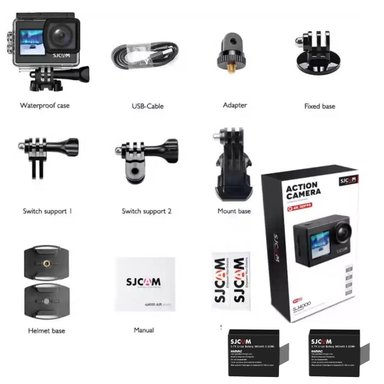 PACK CÁMARA DEPORTIVA SJCAM SJ4000 DUAL, 4K 16MP + 2 BATERÍAS - 7