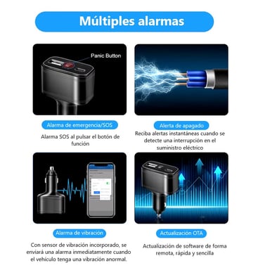 LOCALIZADOR GPS Y CARGADOR TKSTAR TK818 4G GPS TRACKER 2 EN 1 - 8