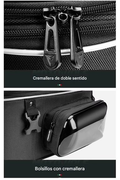 MALETA TOP CASE IMPERMEABLE EXPANDIBLE PARA MOTOCICLETA MOTOWOLF 0705B - 4