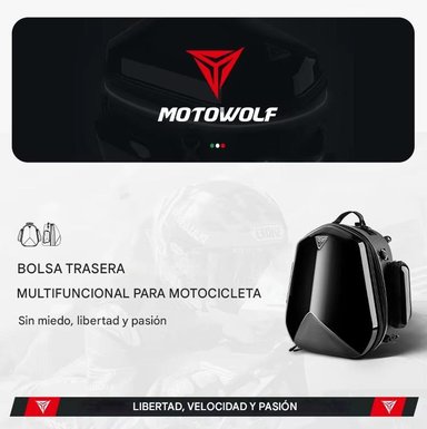 MALETA TOP CASE IMPERMEABLE EXPANDIBLE PARA MOTOCICLETA MOTOWOLF 0705B - 11