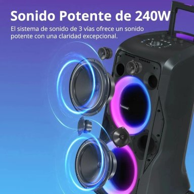 PARLANTE DE FIESTA 240 W BLUETOOTH 5.3  IPX4 20 H RGB TRONSMART HALO 300 - 4