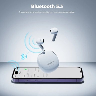 AUDIFONOS SEMI IN EAR, BLUETOOTH 5.3, IPX5, 20 H, SOUNARC Q3 COLOR AZUL - 3