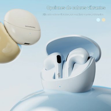 AUDIFONOS SEMI IN EAR, BLUETOOTH 5.3, IPX5, 20 H, SOUNARC Q3 COLOR AZUL - 12
