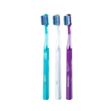 PACK 3 CEPILLOS DE DIENTES PARA ORTODONCIA LANGTON - 1